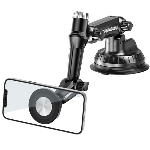 OCEANLOVE for Magsafe Phone Holder Tuck Pickup Car Windshield Dashboard Mount,Heavy Duty Long Arm Suction Cup, Accessories for Window Windscreen Compatible with iPhone 16 15 14 13 12 Smartphones