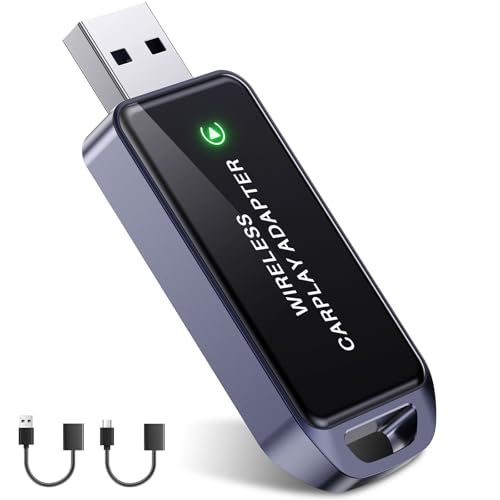 2026 Upgraded Wireless CarPlay Adapter for iPhone 6+ (iOS 10+) & 2016+ Car