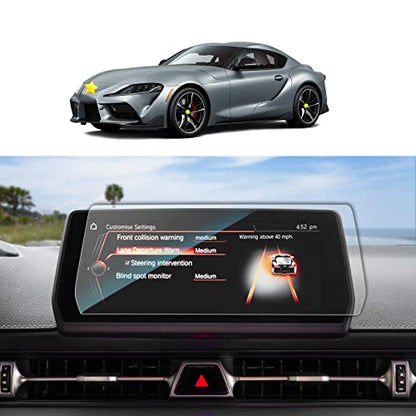 SKTU Screen Protector Foils for 2020-2025 2026 Toyota GR Supra A90 8.8In Navigation GR Supra Accessories Tempered Glass Scratch Resistance HD Clear - color: 2020-2026 GR Supra 8.8 Inch Tempered Glass