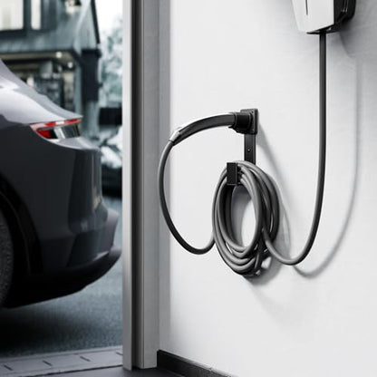 EV Charger Holder - Tesla Connector, Nozzle Holster Dock and J-Hook Combination, EV Cable Holder Wall-Mount Electric Vehicle Charger - size: For Tesla