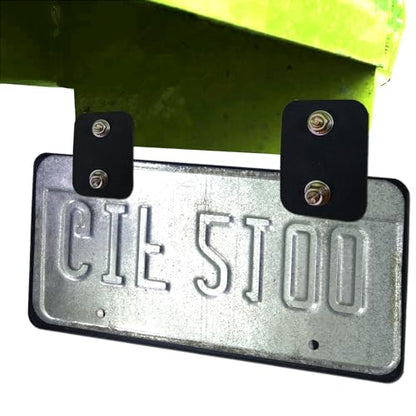 Aootf Trailer License Plate Holder Bracket, Rubber Holder with Carbon Frame - color: Rubber Bracket with Carbon Frame