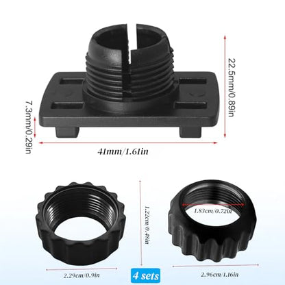 Car CD Slot Mount for Carplay Screen, 4PCS Tightening Nut with 4 Button Lock Replacement 17mm Ball Joint Car Mount for Phone Holder Baby Backup Camera Monitor GPS Navi