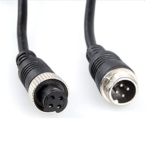 Backup Camera Extension Cable, Car Video 4Pin Aviation Extension Cable, for CCTV Rearview Camera Car Truck Trailer Camper Bus Motorhome Vehicle Backup Monitor Waterproof Shockproof System 6.6FT/2M - size: 6.6FT/2M