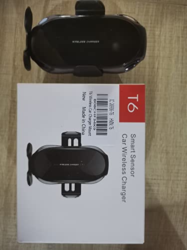 Wireless Car Charger,15W Qi Fast Charging Auto-Clamping Air Vent Windshield Dashboard Car Phone Mount,Long Arm Suction Cup Holder for iPhone Samsung LG - color: Black-2