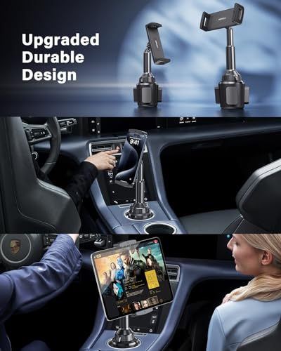 APPS2Car Sturdy Cup Holder Tablet Mount for Car, iPad Car Mount for Truck - size: 13 inch