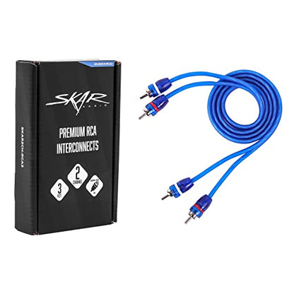 Skar Audio 3-Foot 2-Channel Twisted Pair RCA Interconnect Cable - SKAR2CH-RCA3 - size: 2-Channel - 3 feet
