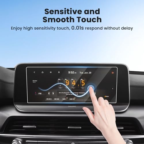 Canvcle 2PCS Screen Protector for 2020-2022 Kia Telluride & Kia Niro Accessories, 10.25 Inch Navigation Screen Tempered Glass Touchscreen Protector Navigation Screen Cover Protective Film - size: 2020-2022 Kia Telluride/Kia Niro 10.25 Inch