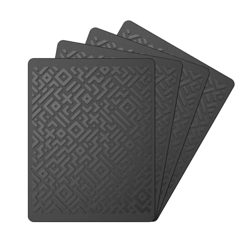 Car Dashboard Non Slip Mat, Brlvget Anti Slip Gel Pad, Multifunctional Fixate Anti Slide Sticky Dash Pad for Radar Detector, Cell Phone, Keys, Glass, Mirrors, GPS, Coins 7.1 x 5.5 inch (4 Pack) - color: 4 pack
