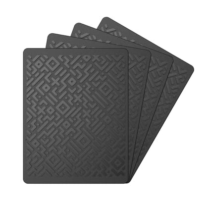 Car Dashboard Non Slip Mat, Brlvget Anti Slip Gel Pad, Multifunctional Fixate Anti Slide Sticky Dash Pad for Radar Detector, Cell Phone, Keys, Glass, Mirrors, GPS, Coins 7.1 x 5.5 inch (4 Pack) - color: 4 pack