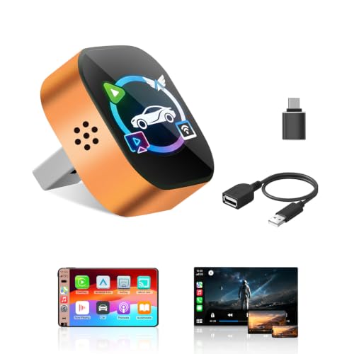 Wireless CarPlay Adapter, 4-in-1 Car Play Screen Mirroring Adaptor for Car