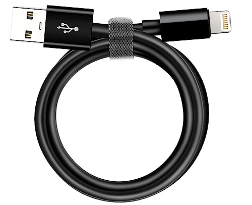 Car Carplay Apple Cable, USB A to Lightning Cable for iPhone 14, 14 pro max,13,Plus,SE 2nd/12/11/Xs/XR, iPad 4/5/ 6/7/ 8, Mini 2/3/4/5, Air 2/3 Charger Cord, Car Charging Cable (Black) - color: Black, size: 3.3FT, style: USB A to Lightning