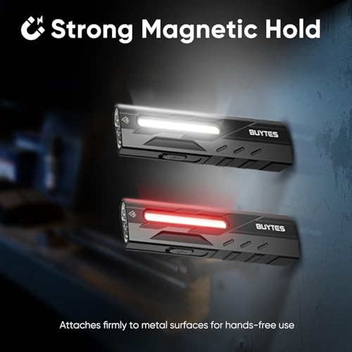 T9-PRO Rechargeable EDC Flashlight 1500 Lumens, Magnetic LED Pocket Flashlight Super Bright, IPX6 Mini Clip on Flashlight for Working, Camping, Car Repairing, Gifts for Men