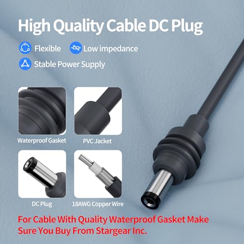 Starlink Mini Cable Car Adapter, Star Link Mini DC Power Cable Direct to Cigarette 12V-24V Charger, 10FT/3M Power Cord Waterproof DC Male to Cigarette Lighter Plug and Play - color: Car Adapter Only