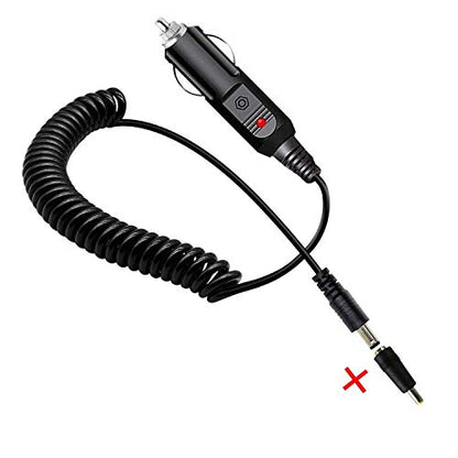 DC 5.5 x 2.1mm/4.0mm x1.7mm Car Charger Connector Cord 12V- 24V Cigarette Lighter Power Supply Adapter Charger Cable for Car Truck Bus Van Boat - Black …