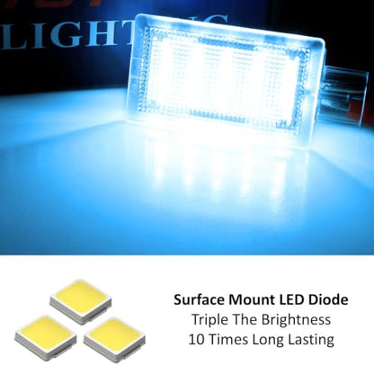 iJDMTOY LED Trunk Cargo Area Light For Ford 2005-2014 Mustang 5th Gen - style: Aqua Ice Blue