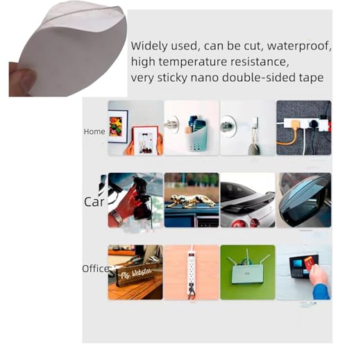 4 PCS 80mm (3.15") Circular Double Side Sticker Dashboard/Windshield Pad Mounting Disk for Suction Cup Car Phone Mount Holder Bracket GPS Camera and Other Suction Cup Items. (Clear)