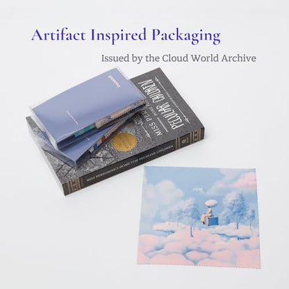 Artistic Microfiber Cleaning Cloth (2-Pack) – Cloud Wonderland Series 01: Suitcase (Journey) - color: Journey