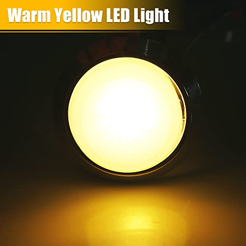 X AUTOHAUX 12V Car Reading Light LED Round Dome Light Trunk Lamp Kit Car Interior Roof Ceiling Light for Pontiac GTO for Buick Regal for Chevrolet Malibu