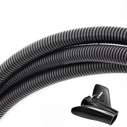 ZhiYo 20FT 5/8" Wire Loom Split Tubing Auto Wire Conduit Flexible Cover - color: Black, size: 20FT 5/8"