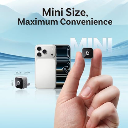 OTTOCAST 2026 Upgrade Mini Cube 3.0, 2-in-1 Wireless CarPlay & Android Auto Adapter, Plug & Play Dongle, Fast Auto-Reconnect, Dual-Band 5Ghz, for Cars with Wired CarPlay & Android Auto - color: Silver