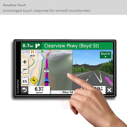 Premium Tempered Glass Screen Protector for Garmin Drivesmart 55 GPS Navigation 5.5 Inch Touchscreen Anti Finger Print (HD Clear) - color: Drivesmart 55 - 5.5" - HD Clear