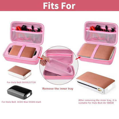 casmilee Hard Travel Case for Halo Bolt 58830 and 57720 - color: Pink, style: Fit for Halo Bolt Air 58830