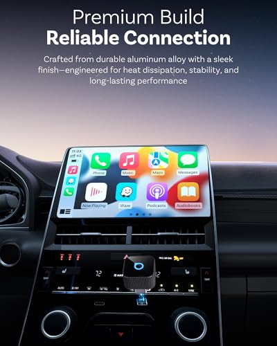 OTTOCAST Mini Cube 3.0 USB C Wireless CarPlay & Android Auto Adapter 2026– Plug & Play, Fast Auto-Reconnect (Black) - color: Black, size: USB C