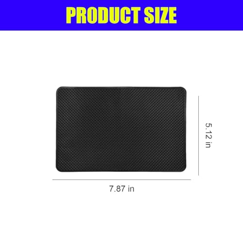 Car Dashboard Anti-Slip Silicone Pad, 7.9''x5.1'' Sticky Adhesive Mat - size: 7.87'' x 5.12''
