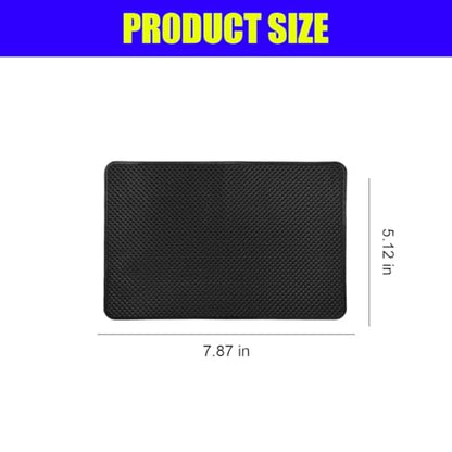 Car Dashboard Anti-Slip Silicone Pad, 7.9''x5.1'' Sticky Adhesive Mat - size: 7.87'' x 5.12''