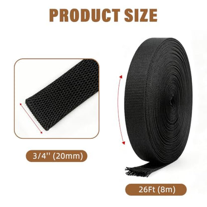 3/4''-26Ft Expandable Braided Cable Sleeve, PET Wire Loom for Home Device - color: Black, size: 3/4''-26ft