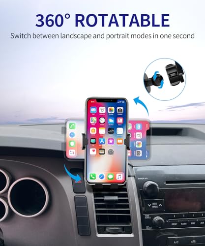 Auto Clamp Car Phone Holder for Toyota Tundra 2007-2013, Sequoia 2008-2022 - size: For 2007-2013 Tundra