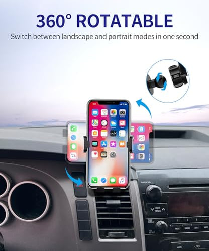 Auto Clamp Car Phone Holder for Toyota Tundra 2007-2013, Sequoia 2008-2022 - size: For 2007-2013 Tundra