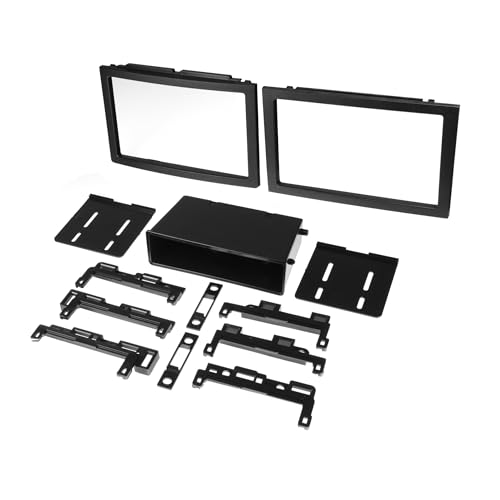 Scosche GM2500B Double DIN or Single DIN with Pocket Radio Installation Dash Kit Compatible with Select 2004-2021 GM Vehicles - Car Stereo Install Kit - See Fit Guide in Images to Verify Your Vehicle - style: Dash Kit Only