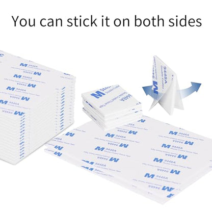 100 Pack Square Double Sided Foam Mounting Tape, Heavy Duty Super Sticky Self-Adhesive Pads, Waterproof Weatherproof Foam Tape for Automotive, Household, Office Decoration, 26mm x 26mm x 2mm