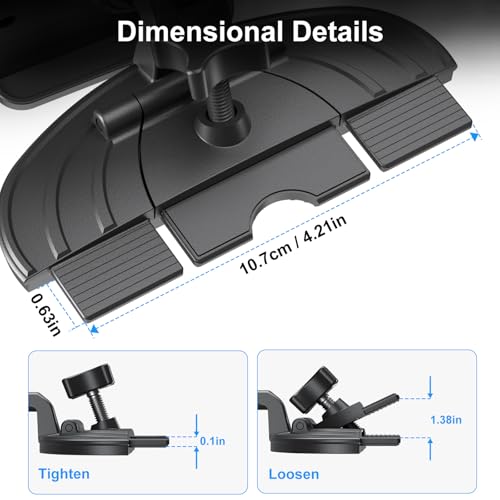 PLDHPRO CD Slot Tablet Car Mount for 5.5-14.6'' Devices, Universal iPad Holder for Car, Adjustable CD Player Phone Mount Compatible with iPhone, iPad, Galaxy Tab, Samsung Z fold, Navigation Gadget