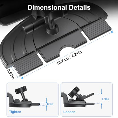 PLDHPRO CD Slot Tablet Car Mount for 5.5-14.6'' Devices, Universal iPad Holder for Car, Adjustable CD Player Phone Mount Compatible with iPhone, iPad, Galaxy Tab, Samsung Z fold, Navigation Gadget
