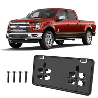 Front License Plate Frame for F150 2015-2017 Licence Plate Holder - size: For F150 2015 2016 2017