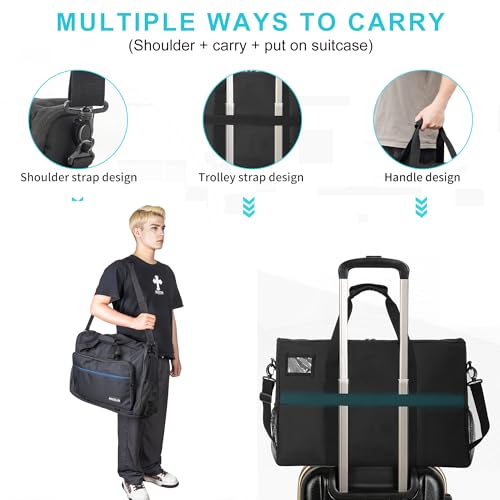 AKOZLIN 24" Dual Monitor Carrying Case, Padded Monitor Bag, TV Travel Case - size: For Dual 19"- 24" Screen