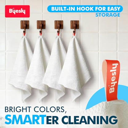 12-Pack Microfiber Cleaning Cloth, 11.5x11.5 Microfiber Towels for Cars, Dishes & House, for Detailers, Chefs & Efficient Home | Scratch-Free, Lint-Free, Ultra Absorbent(White) - color: White