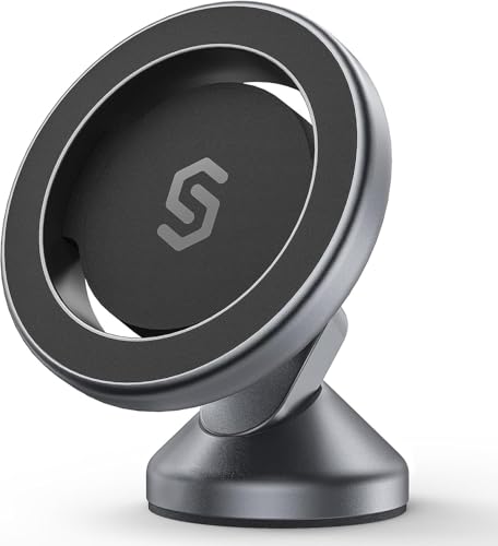 SYNCWIRE MagSafe Car Mount, Adjustable Magnetic Phone Holder, Space Gray - color: Space Gray