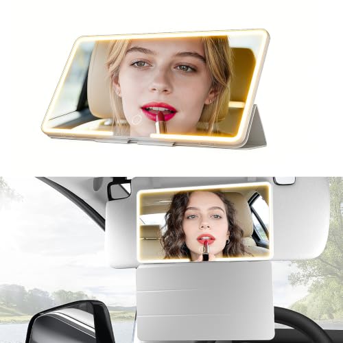 Upgraded Car Sun Visor Mirror Vanity as Gifts for Women Girl Men Makeup