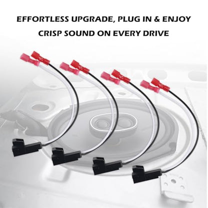 4PCS OEM#72-4568 Door Speaker Adapter,Car Audio & Video Speakers Wiring Harness for Direct Replacement,Speaker Harness Adapter Car Accessories Compatible with Chevrolet GMC - color: 4PCS