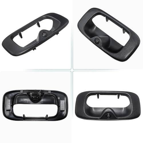 EWAY Tailgate Handle Backup Camera for 1999-2006 Chevy Silverado GMC Sierra 1500 2500 3500 HD Classic Tailgate Reversing Rear View Back Up Camera RCA Plug, Replaces# 15228539, GM1915105, GM1916102