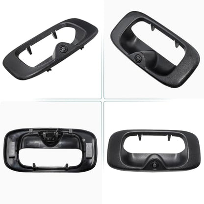 EWAY Tailgate Handle Backup Camera for 1999-2006 Chevy Silverado GMC Sierra 1500 2500 3500 HD Classic Tailgate Reversing Rear View Back Up Camera RCA Plug, Replaces# 15228539, GM1915105, GM1916102