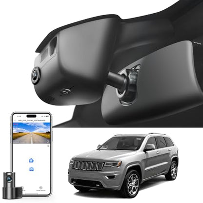 Mangoal Front 4K & Rear 1080P Dash Cam for Jeep Grand Cherokee 2016-2021 - style: Model A Front 4K and Rear 1080P