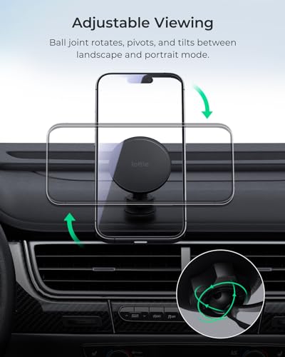 iOttie iTap 3 Magnetic Flush Mount Car Mount Phone Holder with Magnetic Ring Adapter. Compatible with iPhone, Samsung Galaxy, Google Pixel, Huawei, LG, and All Qi Compatible Smartphones - style: Flush Mount