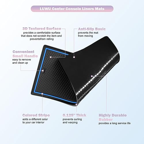 2022-2026 Toyoat GR86 ZN8 Center Console Liners Mats Cup Holder Inserts Mats Non-Slip Center 2025 2026 GR86 Console Shifter Liner Trim Mats Anti-dust Door Pocket Liners Accessories 6 PCS (Blue) - color: Blue