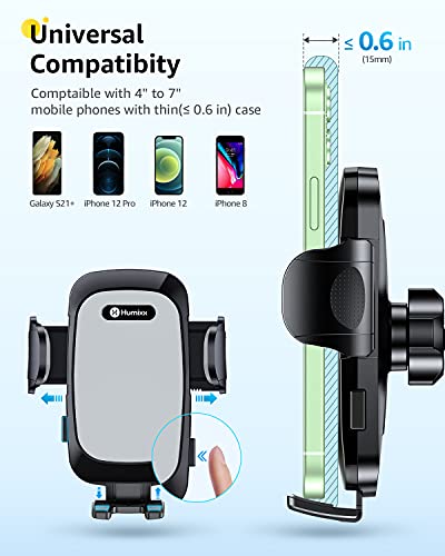 [2025 Stable Nano Suction Cup Phone Mount for Car Universal Hands-Free Suction Cell Phone Holder for Car Dashboard Air Vent Car Phone Holder Mount for Samsung iPhone 16 15 14 Plus Pro Max - size: Dash+Vent+Windshield