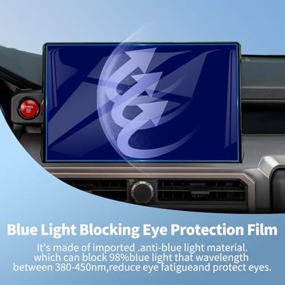 New for 2026 Toyota Tacoma Limited 14-Inch Screen Protector Tempered Glass - color: for 24-26 Toyota Tacoma 14 Blue