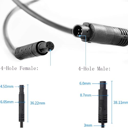4 PCS Rock Light Extension Wire,4 Pin LED Extension Cable,Neon Accent Kits RGB LED Light Extension Cable for Trucks Motorcycle Car ATV Strip Rock Lights (4 PCS 40 Inch) - size: 4 PCS 40 Inch